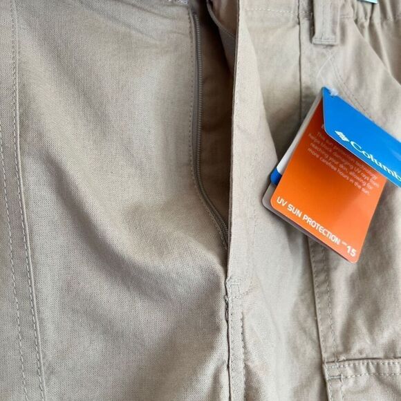 Boys Columbia Half Moon Performance Fishing Gear Shorts size XL Light Khaki Tan - Picture 11 of 16